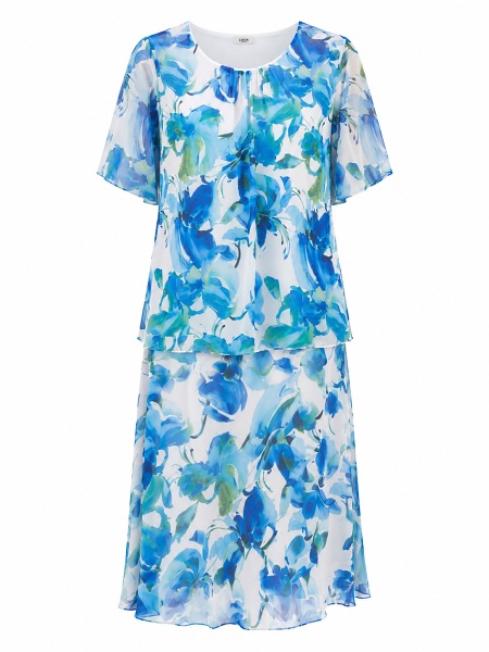 Bluse mit floralem Aquarell-Print von Sommermann 9214-42
